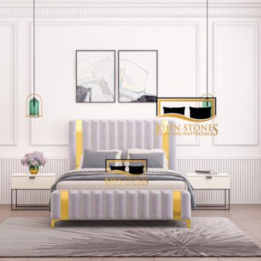 Milan Bed - White - Luxury Bedroom Furniture