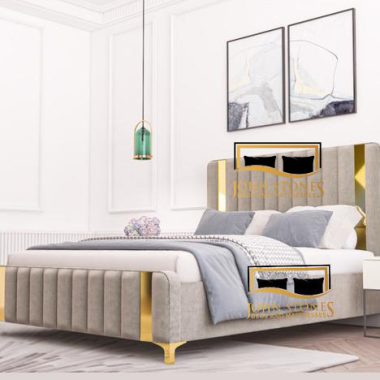 Milan Bed - White - Luxury Bedroom Furniture