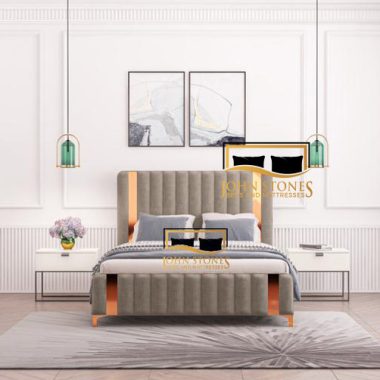 Milan Bed - White - Luxury Bedroom Furniture