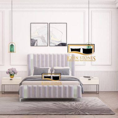 Milan Bed - White - Luxury Bedroom Furniture
