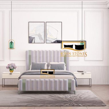 Milan Bed - White - Luxury Bedroom Furniture