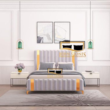 Milan Bed - White - Luxury Bedroom Furniture