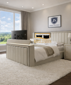 Panel tv bed frame